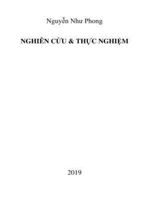 cover image of Nghiên Cứu & Thực Nghiệm